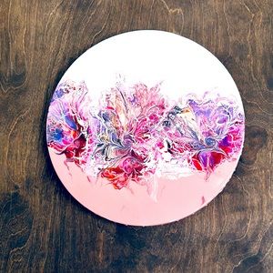 Abstract Acrylic Pour artwork